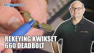 How to Rekey Kwikset 660 Deadbolt  Mr Locksmith ™ [upl. by Alyal]