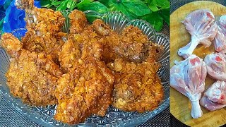 Crispy Chicken Leg Fry Recipe by Home Style Cooking in Hindi 😋 [upl. by Ramberg290]