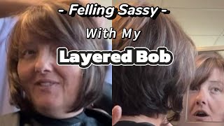 Fun Layered Bob Cut💕🥰🥰 [upl. by Jaban]