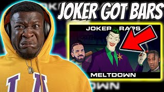 AMERICAN RAPPER REACTS TO  The Joker Raps Meltdown by Travis Scott amp Drake REACTION [upl. by Sanez]