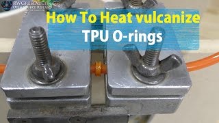 How To Heat Vulcanize  weld Polyurethane Orings  Belts Extreemly Strong Custom ORingsBelts [upl. by Parrnell]