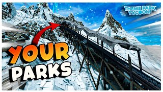 🔴LIVE  Touring YOUR PARKS and Building  Theme Park Tycoon 2 [upl. by Baal689]