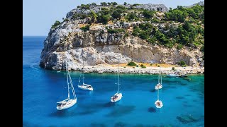 Boat Trip to 4 famous Beaches in Faliraki [upl. by Aikat2]