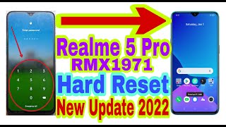 Realme 5 Pro RMX1971 Hard ResetRemove Phone Lock 2022  Unlock PinPatternPassword 100 Working [upl. by Rosenkranz241]