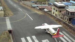 Lukla Airport Nepal 4 take offs [upl. by Anthe]