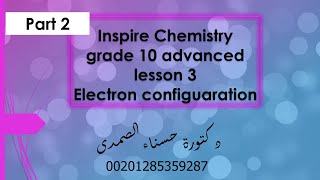 Electron configuration part 2 Inspire Chemistry grade 10 advanced lesson 3  term 1 [upl. by Atniuq658]