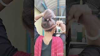 Bun hair style hair short anupama hair short [upl. by Nocaed]