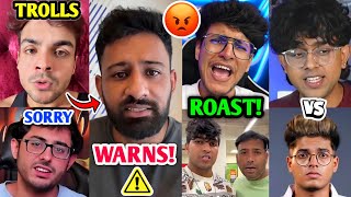 FINAL WARNING Rajat Dalal to CarryMinati😱⚠️ Triggered Insaan ROAST Puneet amp Joginder Jonathan [upl. by Egiaf]