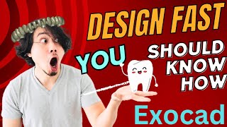 How to design FAST in EXOCAD Lower JAW Framework [upl. by Leumas580]