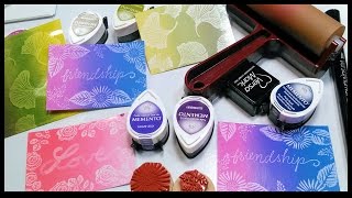 DIY Rainbow Resist With Mini Ink Pads Stamp school [upl. by Link]