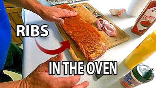 HOW To Make RIBS In The OVEN  Quick Easy and Delicious Oven Baked BBQ Ribs [upl. by Hines485]