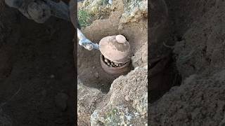 opening buried full of 🏺 extracting treasure ancient history treasuresearch treasurediscoveries [upl. by Bez]