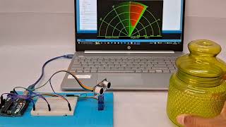 Radar System Using Arduino [upl. by Nylaras]