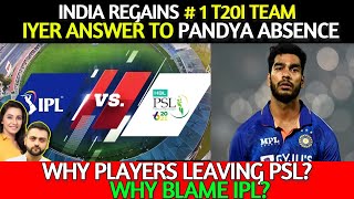 India REGAINS  1 T20I Team  Iyer Top All Rounder  Why Blame IPL [upl. by Aiekram857]