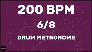 68  Drum Metronome Loop  200 BPM [upl. by Dorotea]