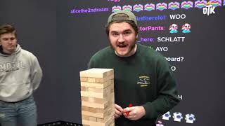 Jschlatt EXTREME Jenga Highlights  w Ludwig AustinShow Minx Fundy amp MORE [upl. by Sklar]