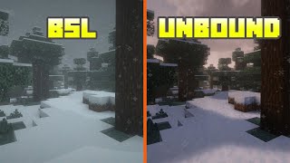 BSL Shaders vs Complementary Unbound  Shader Comparison [upl. by Hoeve]