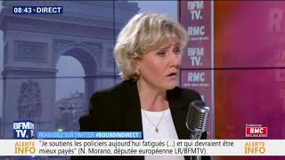 Nadine Morano quotlanonymat sur les réseaux sociaux est insupportablequot [upl. by Eisac]