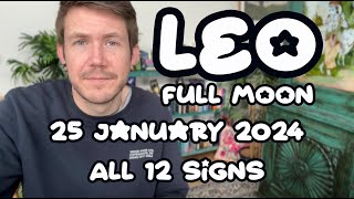 Full Moon in Leo ♌️ 25 January 2024 🌝 ALL 12 Signs 🌕 Your Horoscope with Gregory Scott [upl. by Thissa]