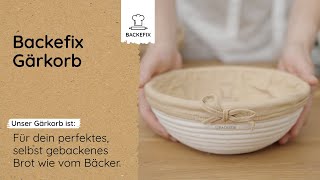 Backefix Gärkorb für das perfekte Brot wie vom Bäcker [upl. by Triplett334]