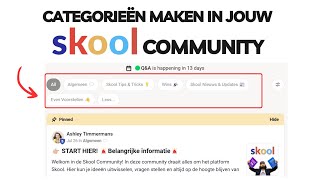 Het aanmaken van categorieën in jouw Skool Community [upl. by Avelin439]