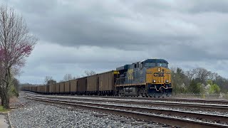 CSX ES40DC 5319 Leads Empty Coal E30013 on 31524 [upl. by Enovad]