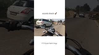 Bullet short silencer sound 😯 royalenfield shortsvideo youtubeshorts gopro hero9 youtube [upl. by Junna]