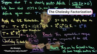 The Cholesky Factorization [upl. by Eiuqram657]