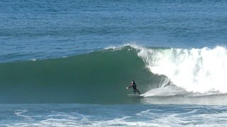 Surfers ride Big Waves at Huntington Cliffs and Seal Beach [upl. by Cohette598]