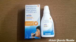 Otrivin Paediatric  Nasal Drop Xylometazoline  Medicine Review In Hindi Use Side Effect Dosage [upl. by Acireed680]