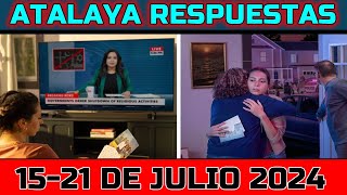 ESTUDIO DE LA ATALAYA DE ESTA SEMANA  RESPUESTAS  20 DE JULIO 2024 [upl. by Doane269]