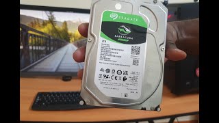 Installing a Seagate Barracuda 2TB Internal Hard drive  35 inch [upl. by Yrek917]