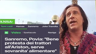 Ansa Povia su Sanremo e Agricoltori [upl. by Jeremy137]