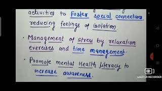 Promotive and Preventive Mental Health Strategies BSc Nursing PSYCHOLOGY UNIT 7 Mental Hygiene [upl. by Roz]