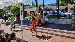 Huitzilopochtli Dancing Aztec Dance Circle Ensayos de danza Sherwood Oregon USA 3 [upl. by Yrevi]