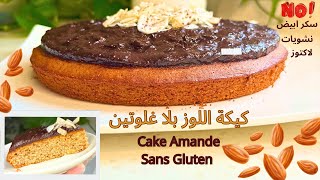 كيكة اللوز السريعة بلا غلوتين 🥰مع كريمة بدون شكلاطة او نشا كاتزيدها لذة cake amande sans Gluten [upl. by Terrill311]