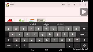 LetMeTalk Android AAC Talker Communicator for Autism Apraxia Aphasia and more [upl. by Nej]