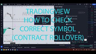 TradingView  How to Check Futures Contract Rollover Dates With Audio [upl. by Ynaittirb]