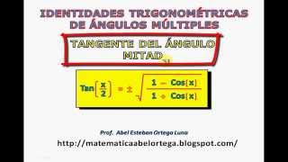 TANGENTE DEL ÁNGULO MITAD [upl. by Ailices]