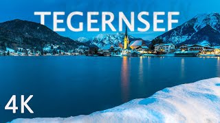 Walking in Tegernsee RottachEgern at night ASMR 4K [upl. by Ipoillak]