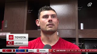 Catcher Luke Maile summarizes what happened to the Reds in the pivotal third inning in Chicago [upl. by Markowitz328]