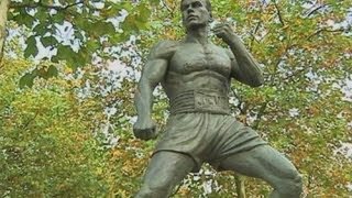 JeanClaude Van Damme unveils his own statue in Brussels [upl. by Grefe624]