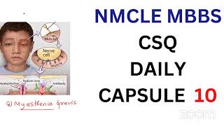 DAILY CSQ CAPSULE 10 Synapse Educations NMCLE MBBS Classes [upl. by Danika]