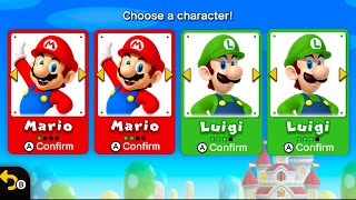 New Super Mario Bros U Deluxe – 4 Players Walkthrough CoOp [upl. by Syxela]