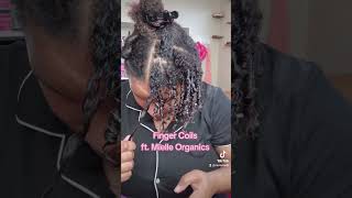 Finger Coils ❤️ mielleorganics haircare naturalcurls hairstyles curls [upl. by Moselle]