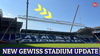 HERMOSO New Gewiss Stadium Renovations Update Lighting System Installation Distinti Sud Parking [upl. by Mario629]