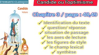 2bac candide ou loptimisme analyse تحليل الفصل الثالث جميع الأسئلة chapitre 3 page 48 49 [upl. by Ennavoj]