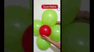 COMO PEGAR LOS GLOBOS EN LA PARED  COMO PEGAR MI ARCON DE GLOBOS EN LA PARED shortsvideo [upl. by Hameerak]