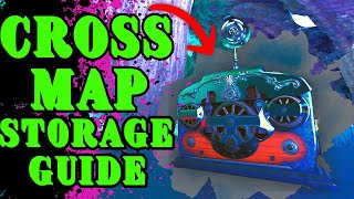 OVERPOWERED CROSS MAP Storage Guide How To Teleport Resources in Ark Walk Through [upl. by Lenka]