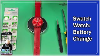 How To Change A Swatch Watch Battery At Home [upl. by Merrilee]